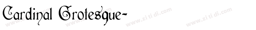 Cardinal Grotesque字体转换